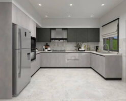 Mẫu tủ bếp Charcoal Matte