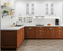 Mẫu tủ bếp Nordic Oak